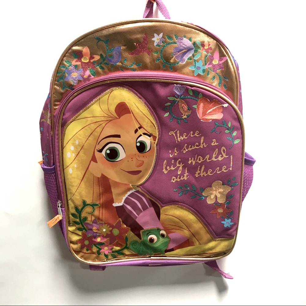 Disney Tangled Rapunzal Girls Big World Backpack